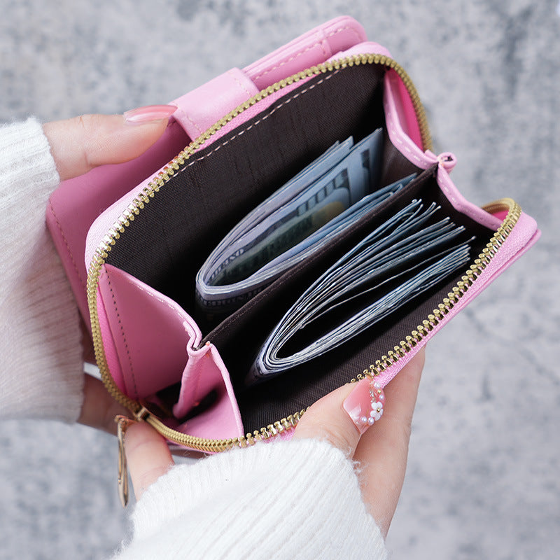 Buckle coin bag women's small wallet