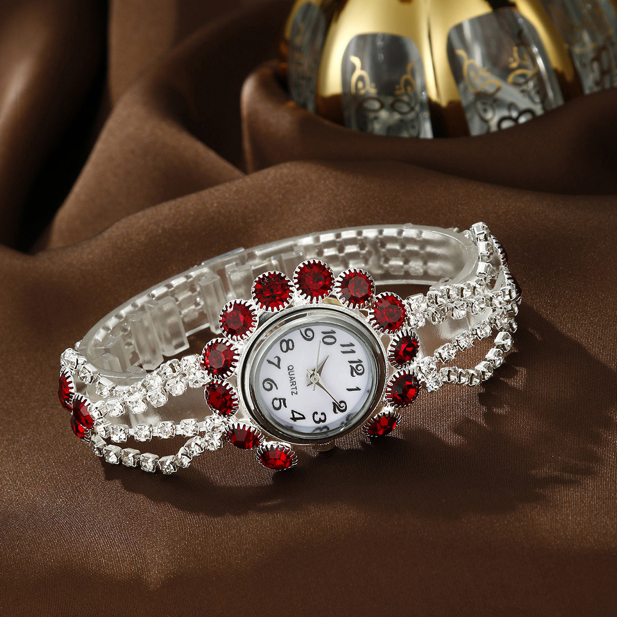 Watch Women's Rhinestone Jewelry Set