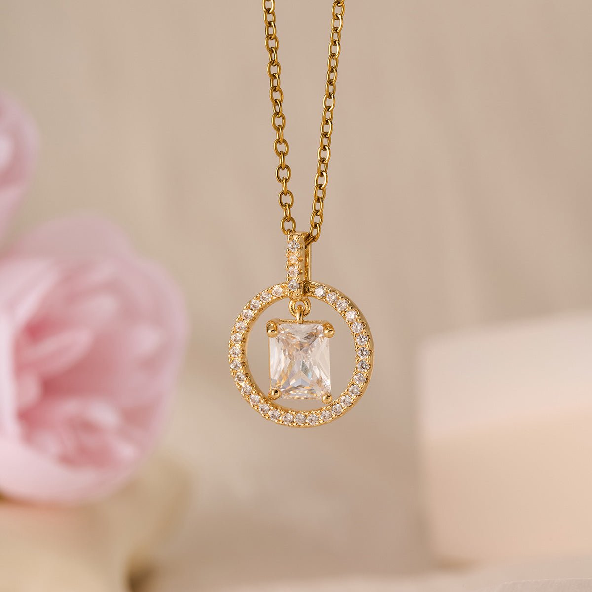 Flower Bell Pendant Necklace