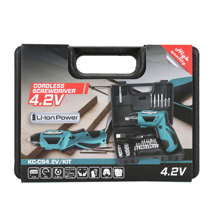 4.2V Mini Electric Screwdriver Set Home Drill Set