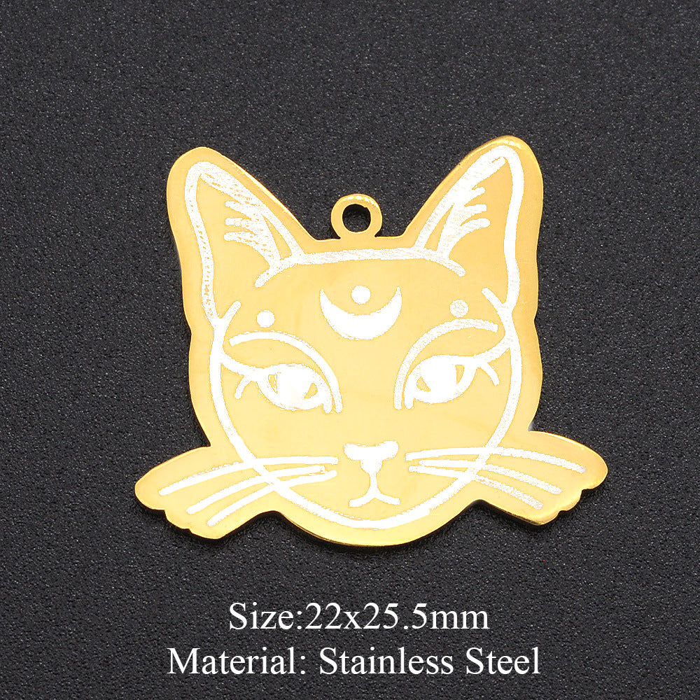 5 piezas/paquete, colgante de sol con forma de ojo de reloj de arena. 