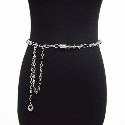 Handmade beaded crystal bead chain