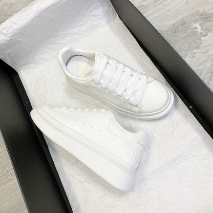 Thick-soled white shoes for men and women casual sports shoes