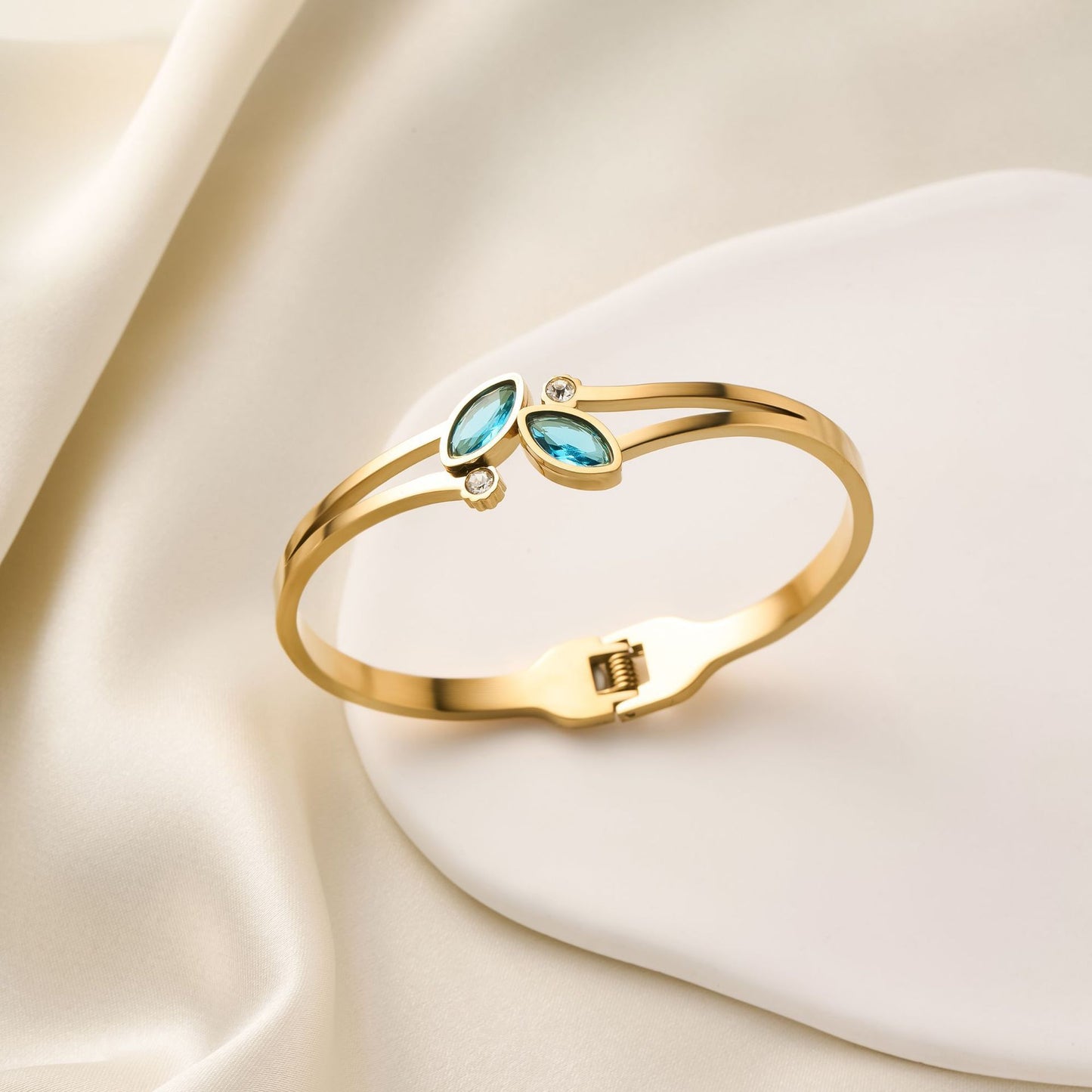 18K Gold Plated Colored Diamond Bracelet