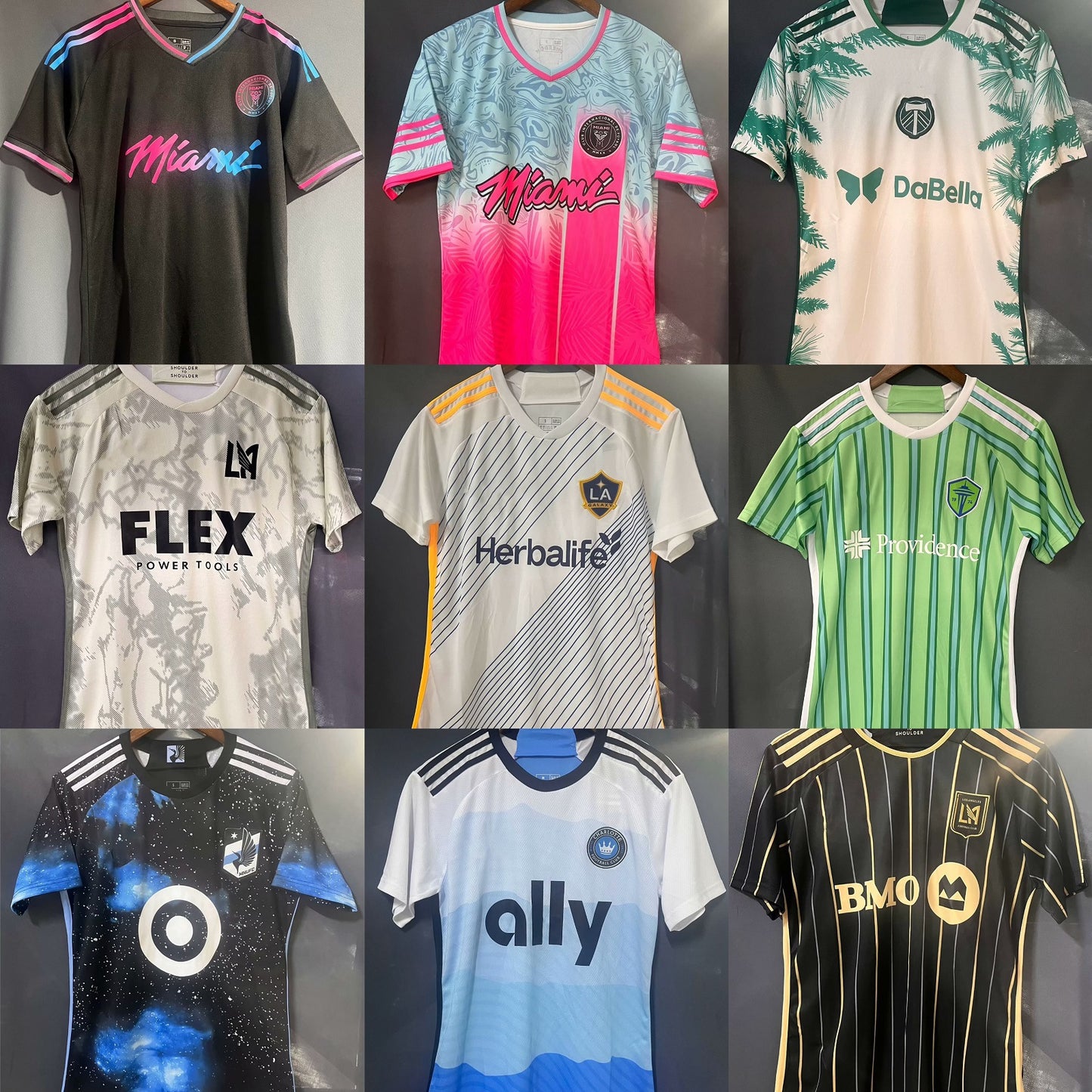24-25 MLS Miami LA Galaxy Charlotte Timber Home Away Jersey