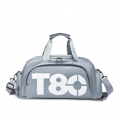 Dry and wet separation fitness bag short trip bag