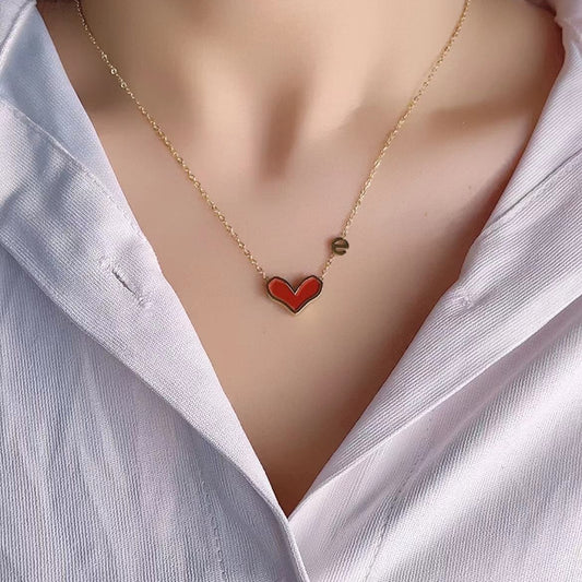 Women's Titanium Steel Love Lock Necklace