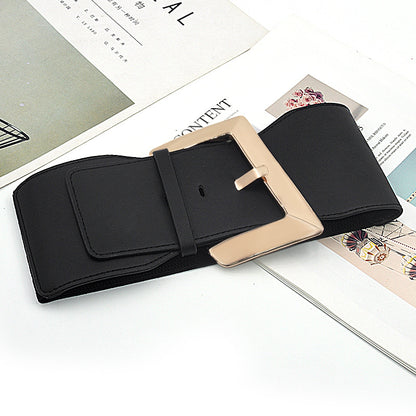 Extra wide elastic women's belt