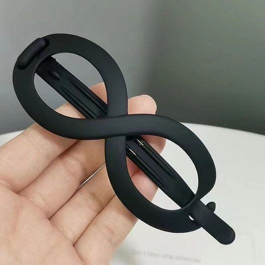 Pinza para el pelo mate en forma de 8 