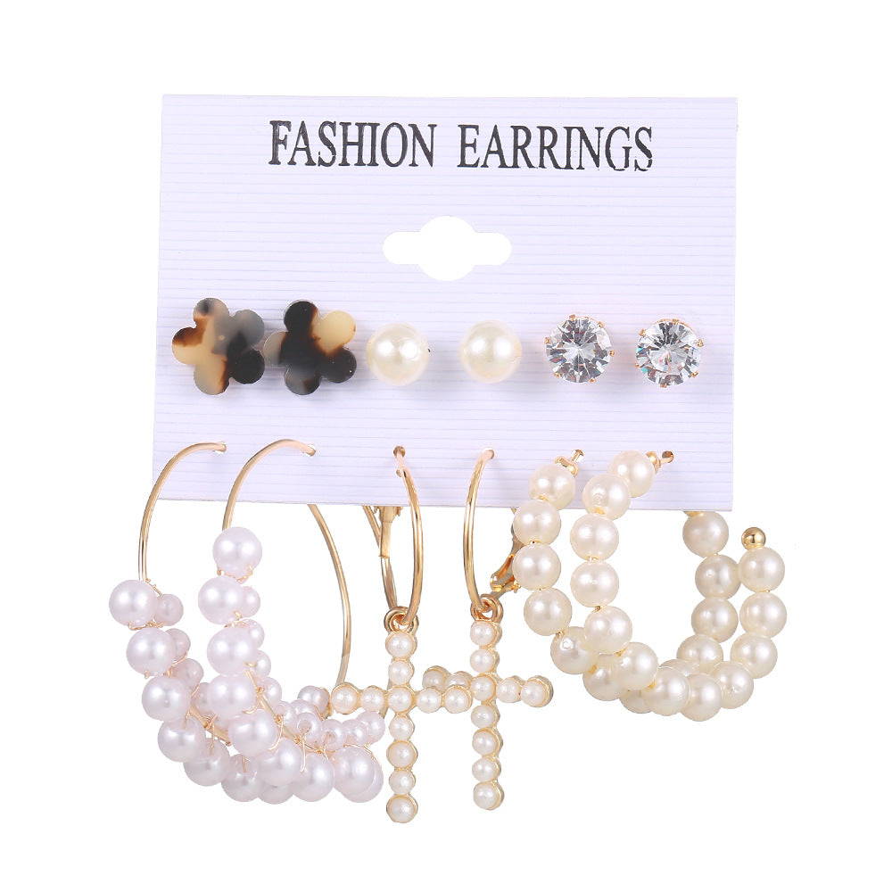 Acrylic Earrings Set 6 Pairs