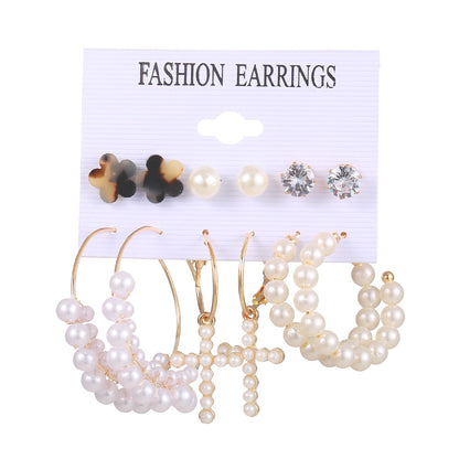Acrylic Earrings Set 6 Pairs