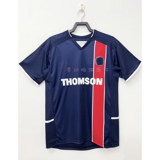 Camiseta retro de manga corta de Ronaldinho 10 de local/visitante del París 02-03