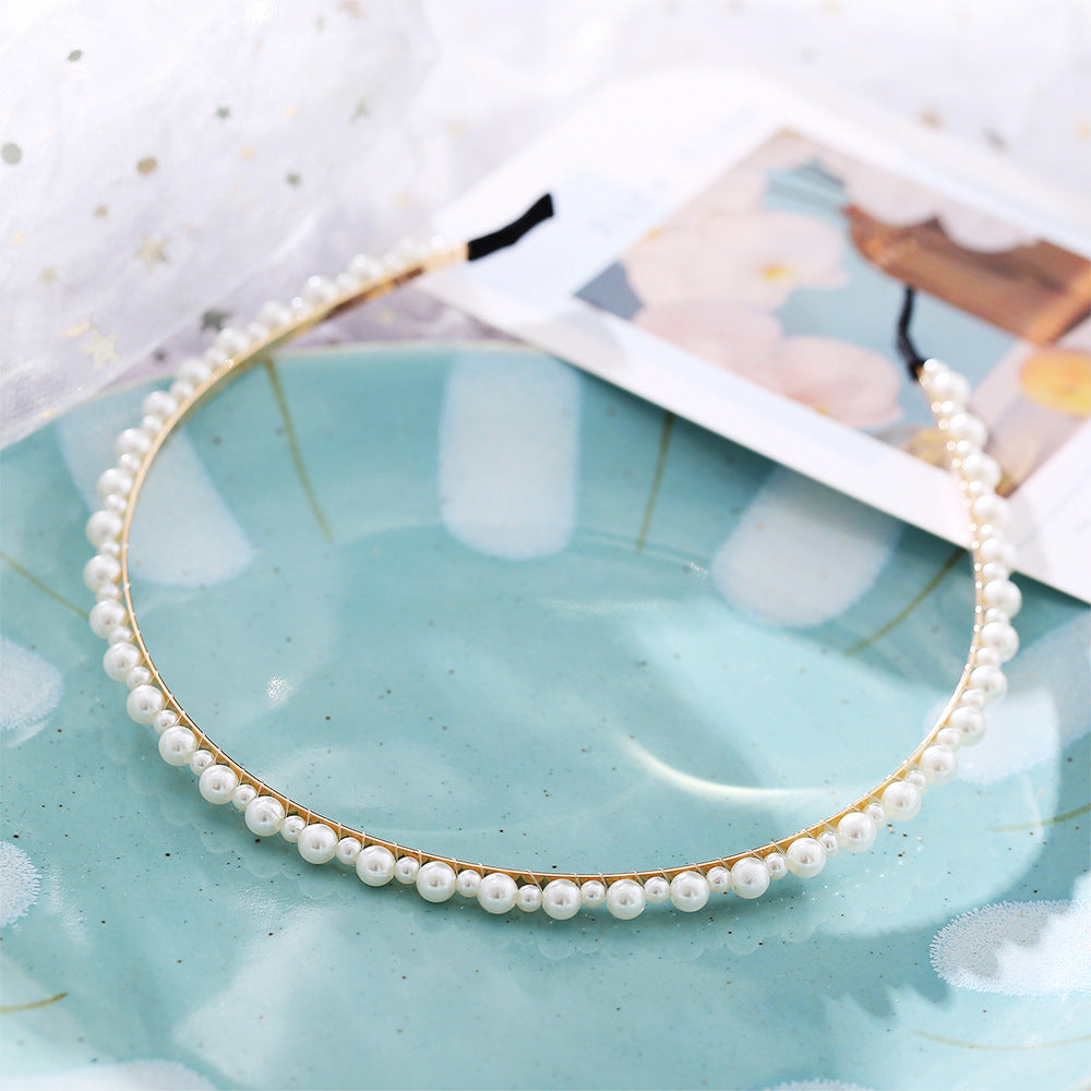 Wave Pearl Headband for Women