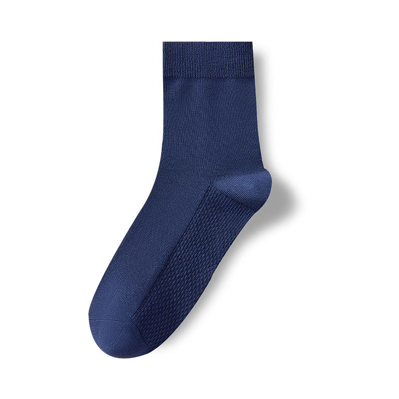 Calcetines antiolor de algodón para hombre de media pantorrilla primavera-otoño 
