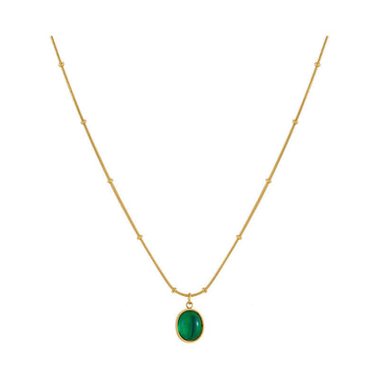 Emerald pendant necklace