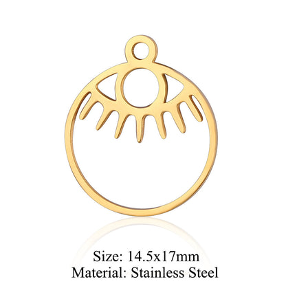 5 pcs/titanium steel accessories Tree of Litfe pendan