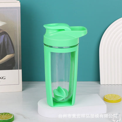 500Ml Portable Plastic Double Layer Shaker Cup