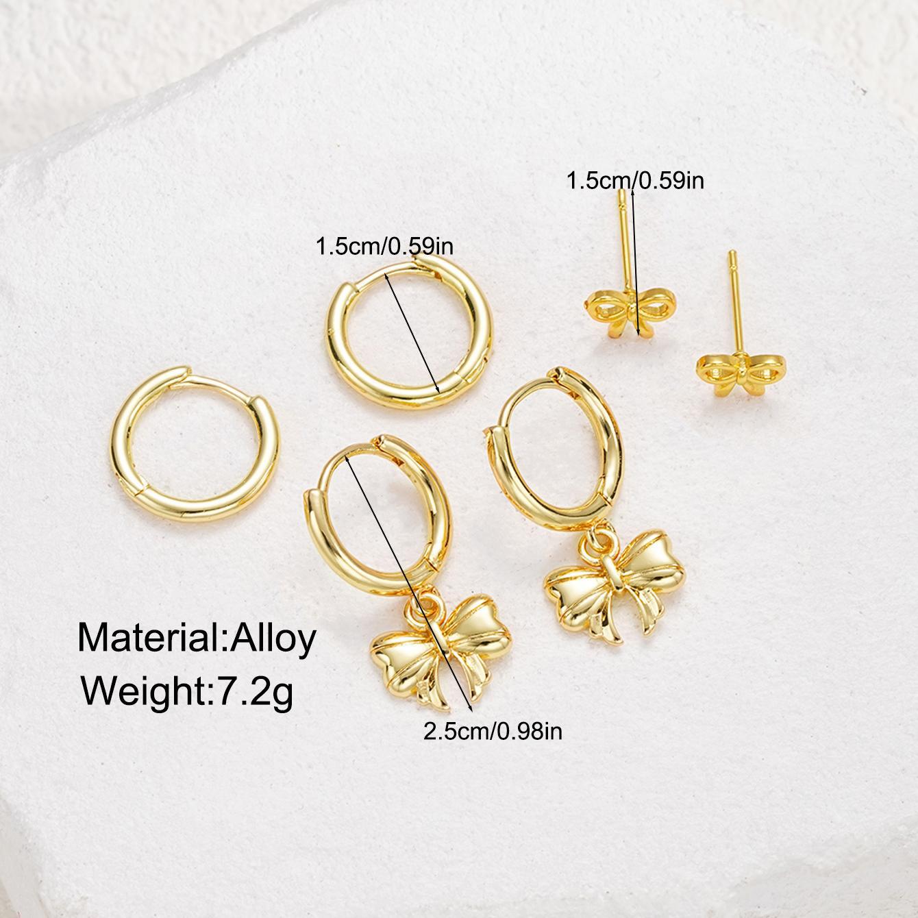 Bow Stud Earring Set