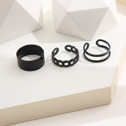 C-shaped ring set 3 pieces