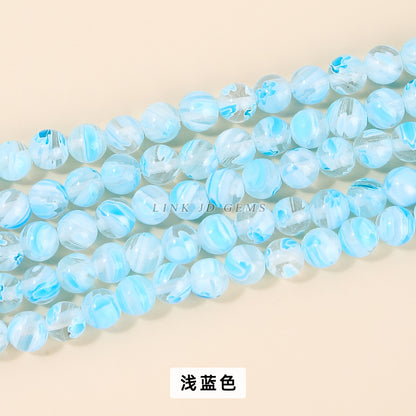 Perlas sueltas de pétalos esmaltados de colores de 6/8/10 mm 