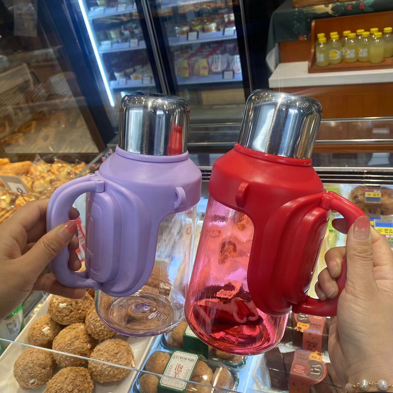 Plastic Water Bottle with Handle
