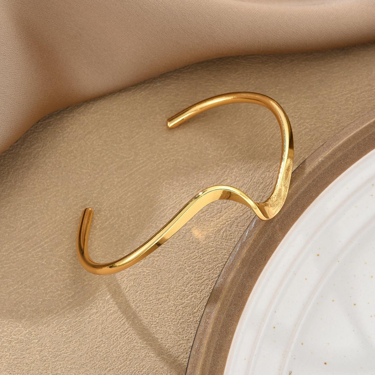 Wave Open Hand Bracelet