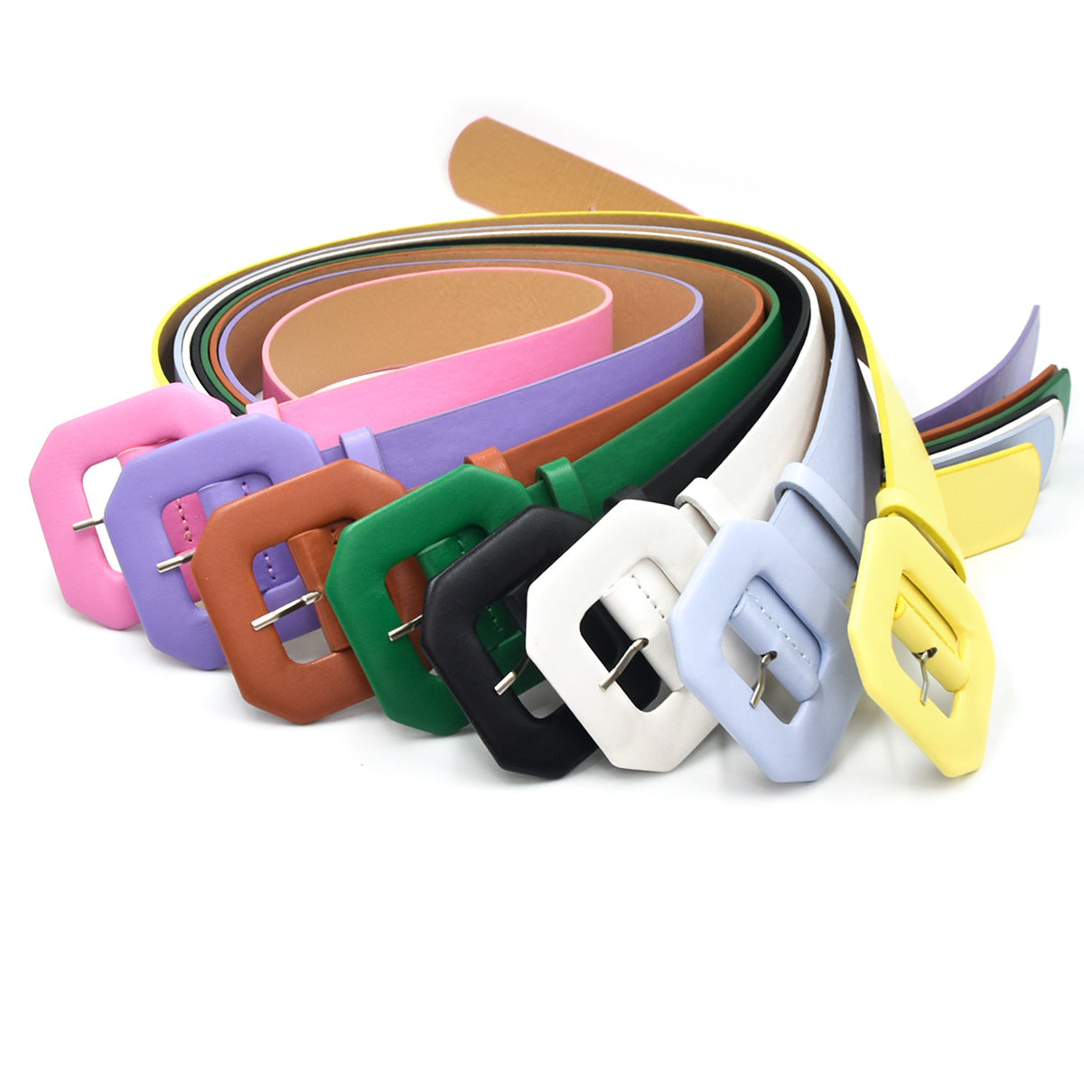 Simple belt black red