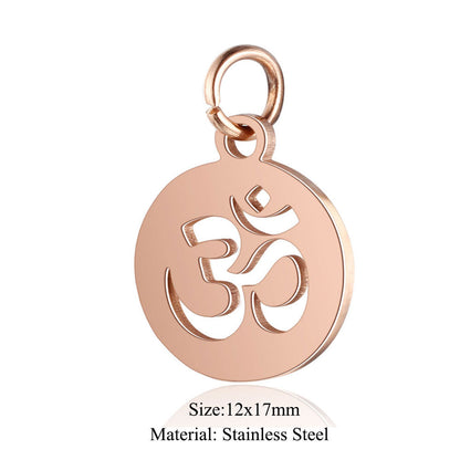 Paquete de 5 colgantes de sol y loto para yoga 