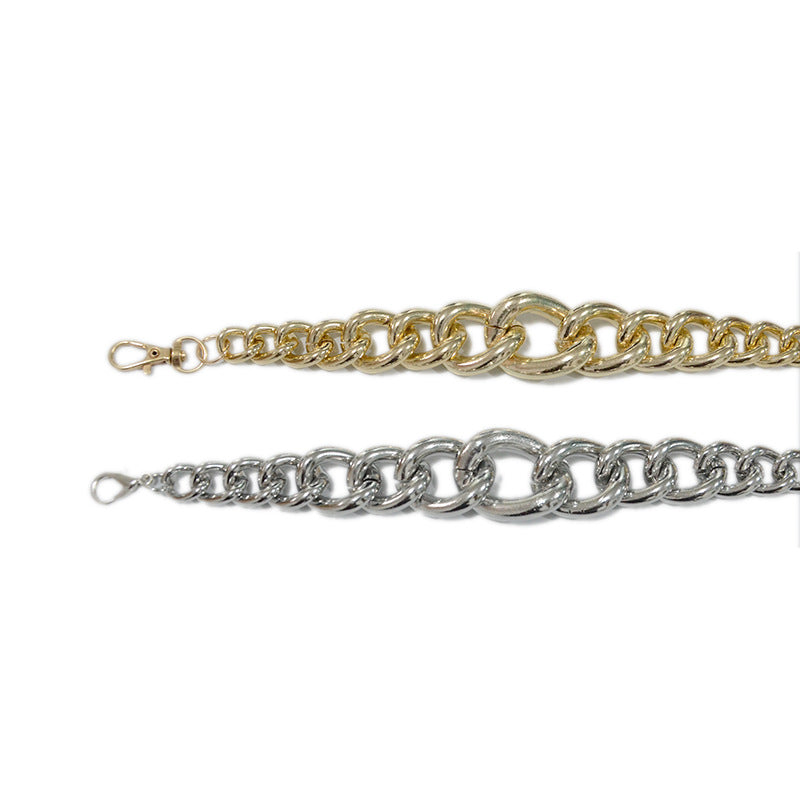Punk style chain metal thin waist chain