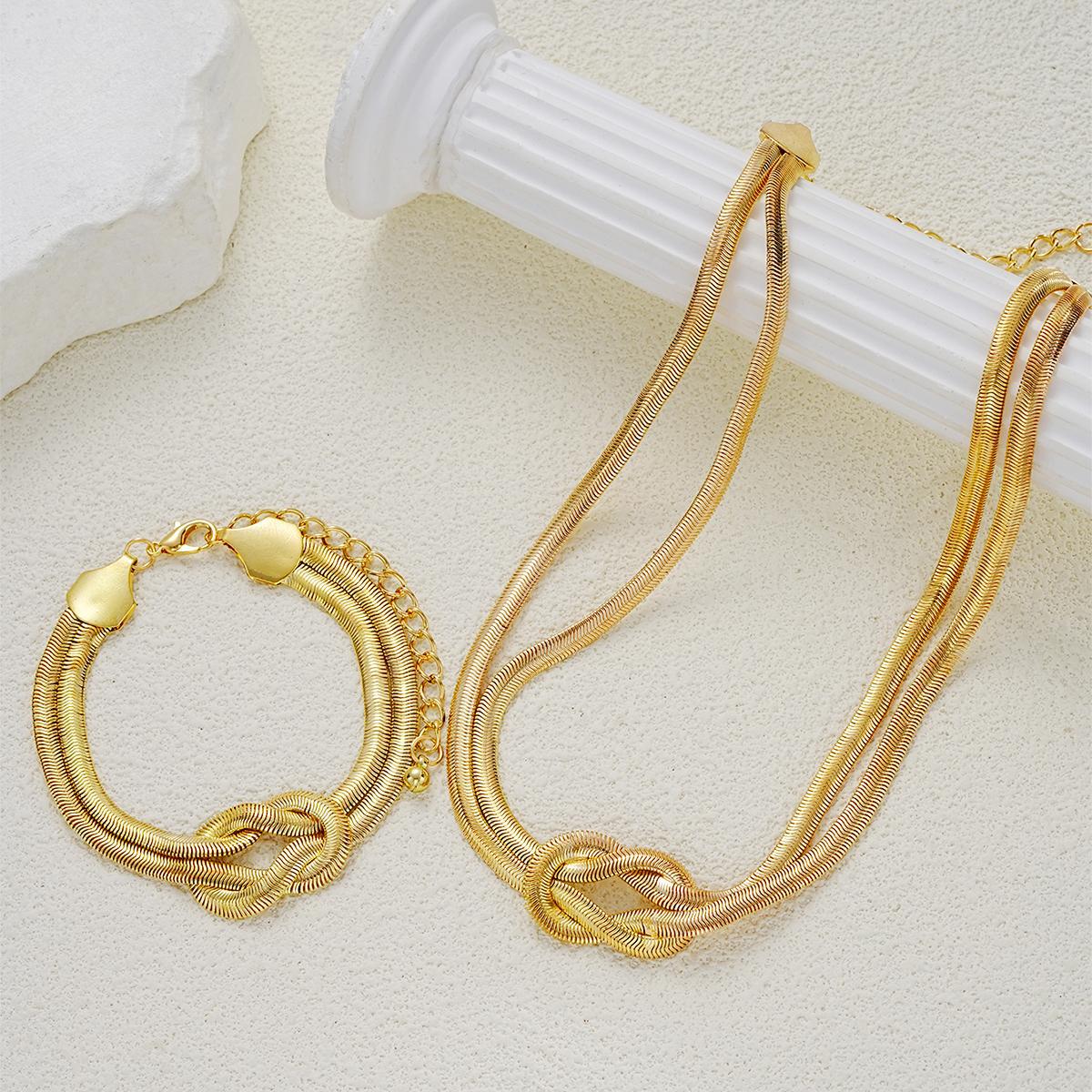 Exaggerated Snake Bone Chain Jewelry Set