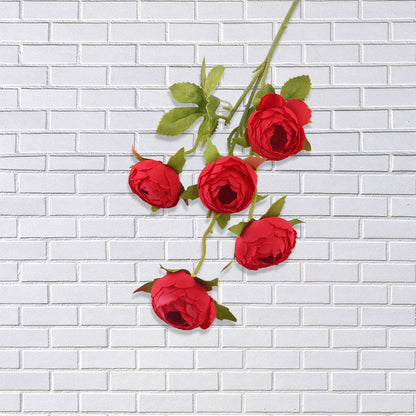 flores artificiales rojas 