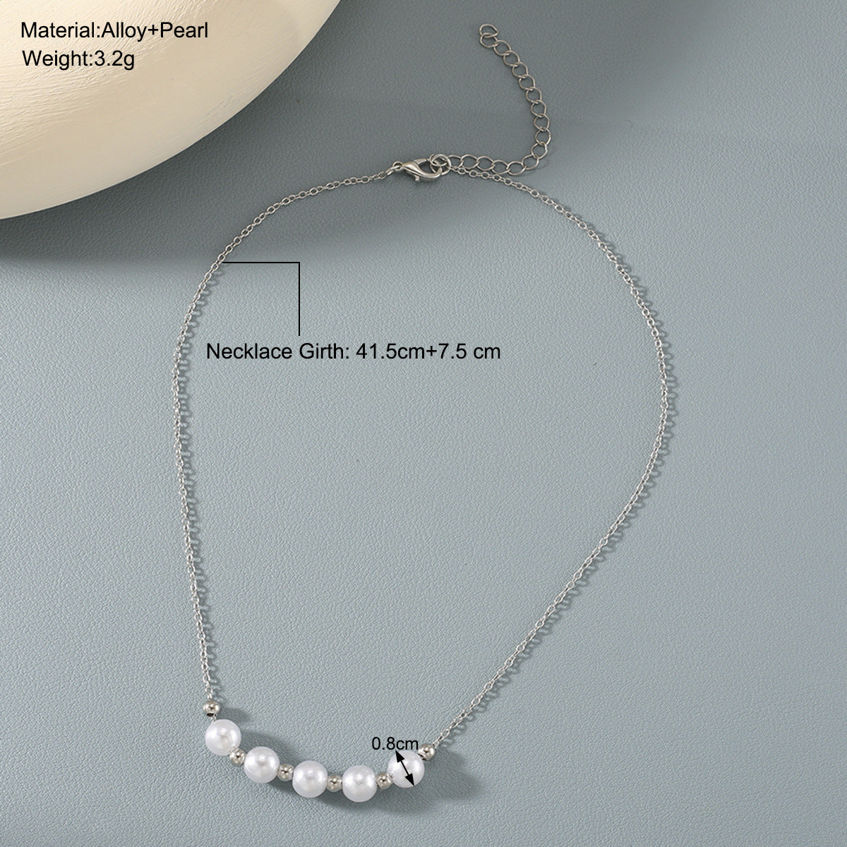 Retro Imitation Pearl Necklace