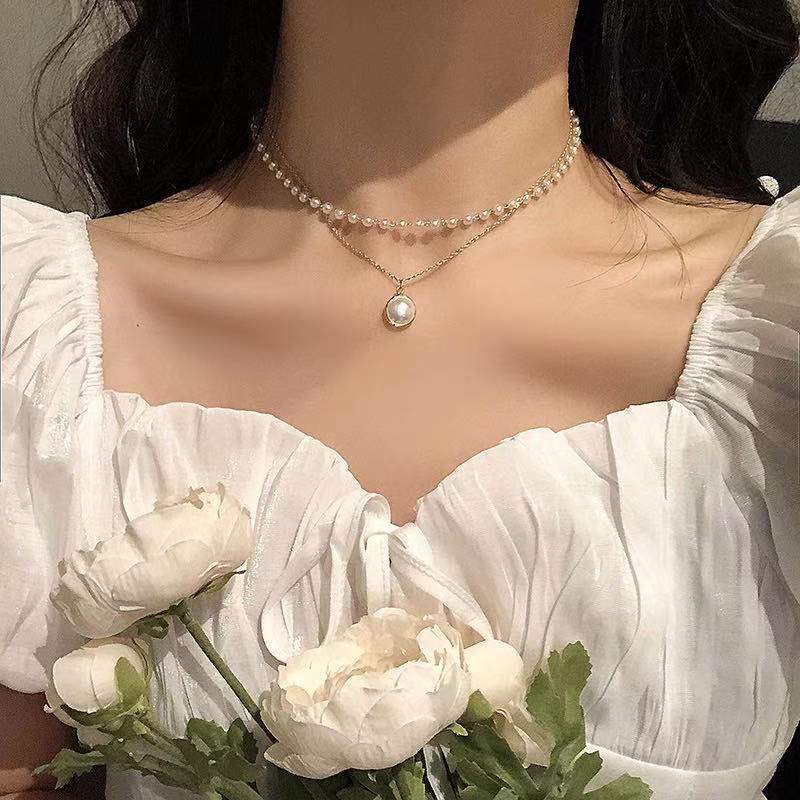 Retro Imitation Pearl Necklace