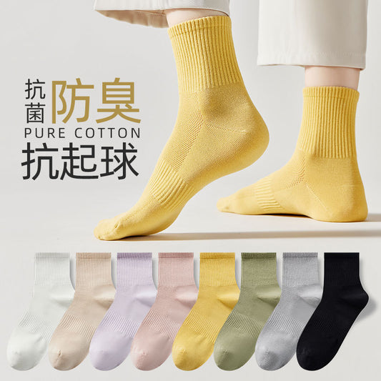 Spring-Summer Thin Mesh Cotton Women's Socks