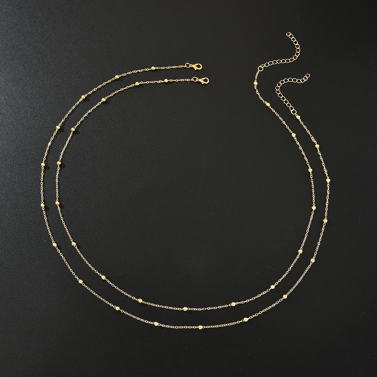 Double-Layer Round Bead Waist Chain