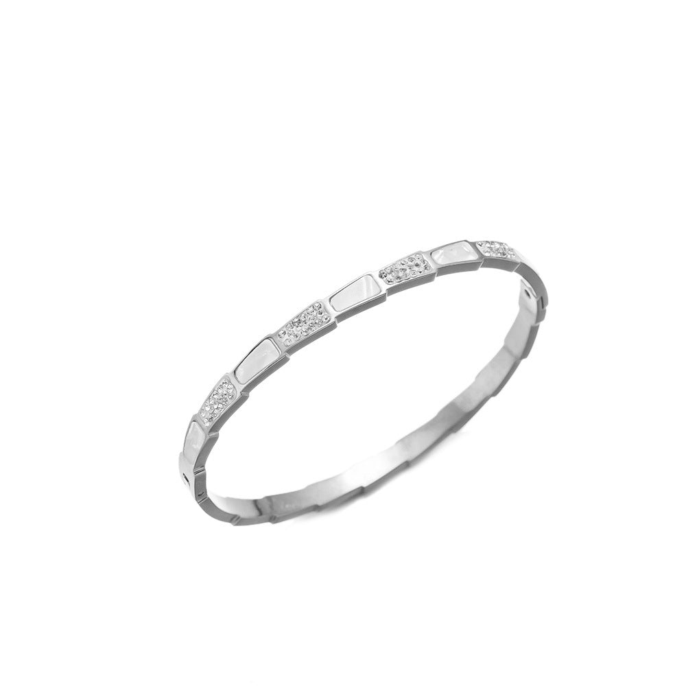 Non-Fading Titanium Steel Minimalist INS-Style Bracelet