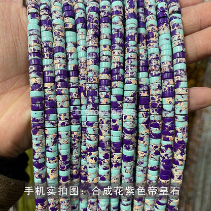 3 * 6Mm natural stone right angle disc loose beads