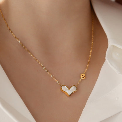 Shell love necklace