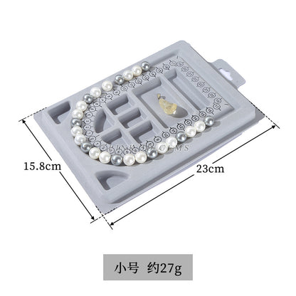 bracelet solid wood display plate hand circumference tray square
