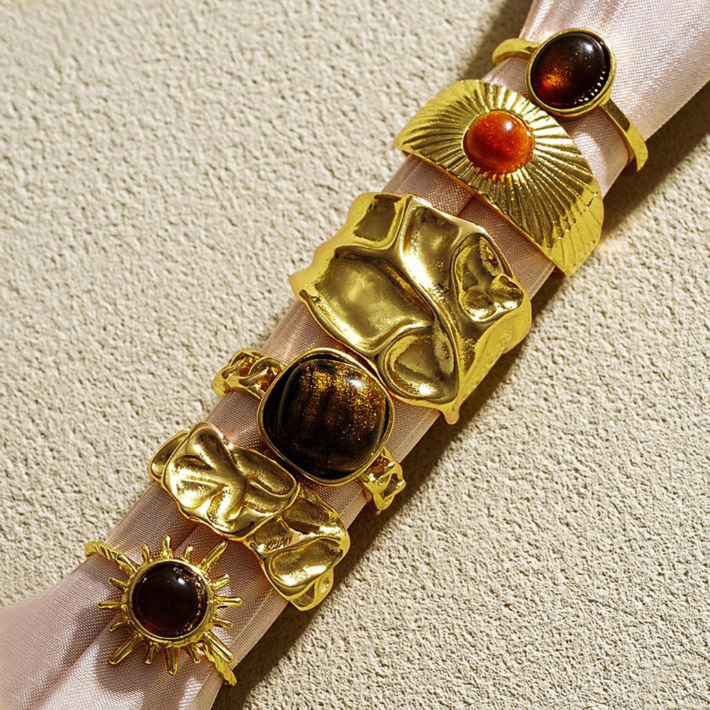 Tiger's Eye Stone Ring