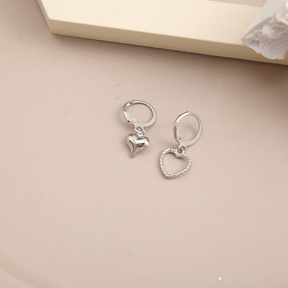 Pendientes asimétricos de estrella y luna de Shopee 