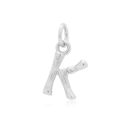 5 pcs/pack of 26 English alphabet brass pendants