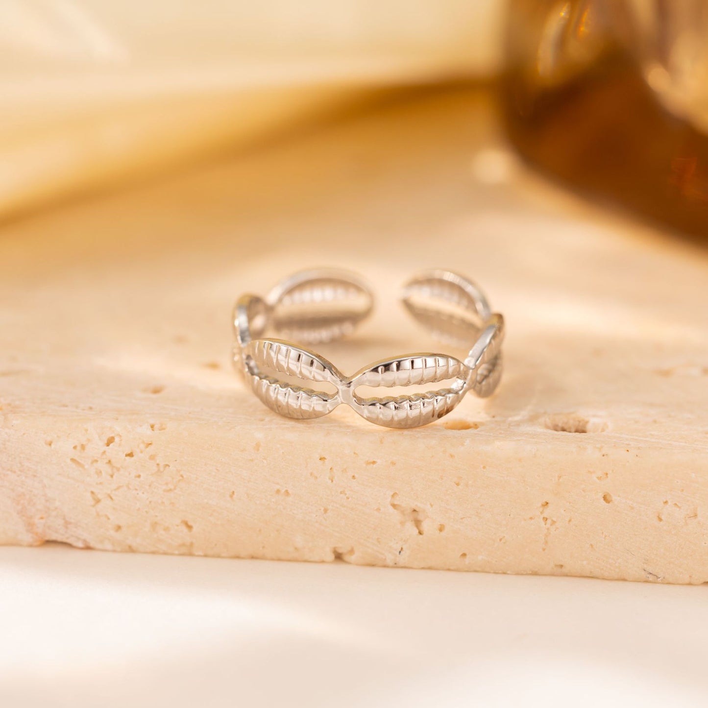 18K Gold Hollow Titanium Steel Ring