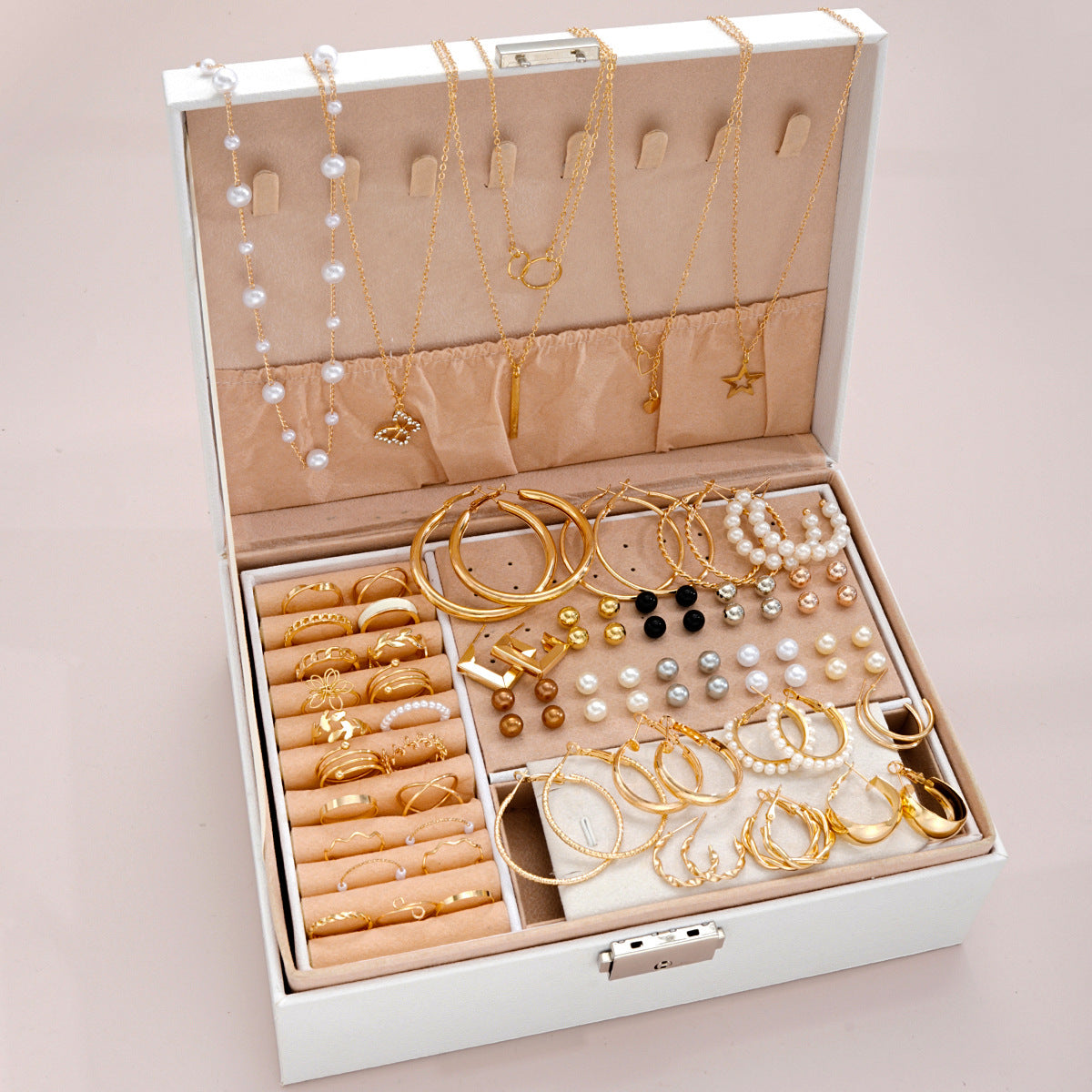 SHEIN Imitation Pearl Alloy Jewelry Set (without box)
