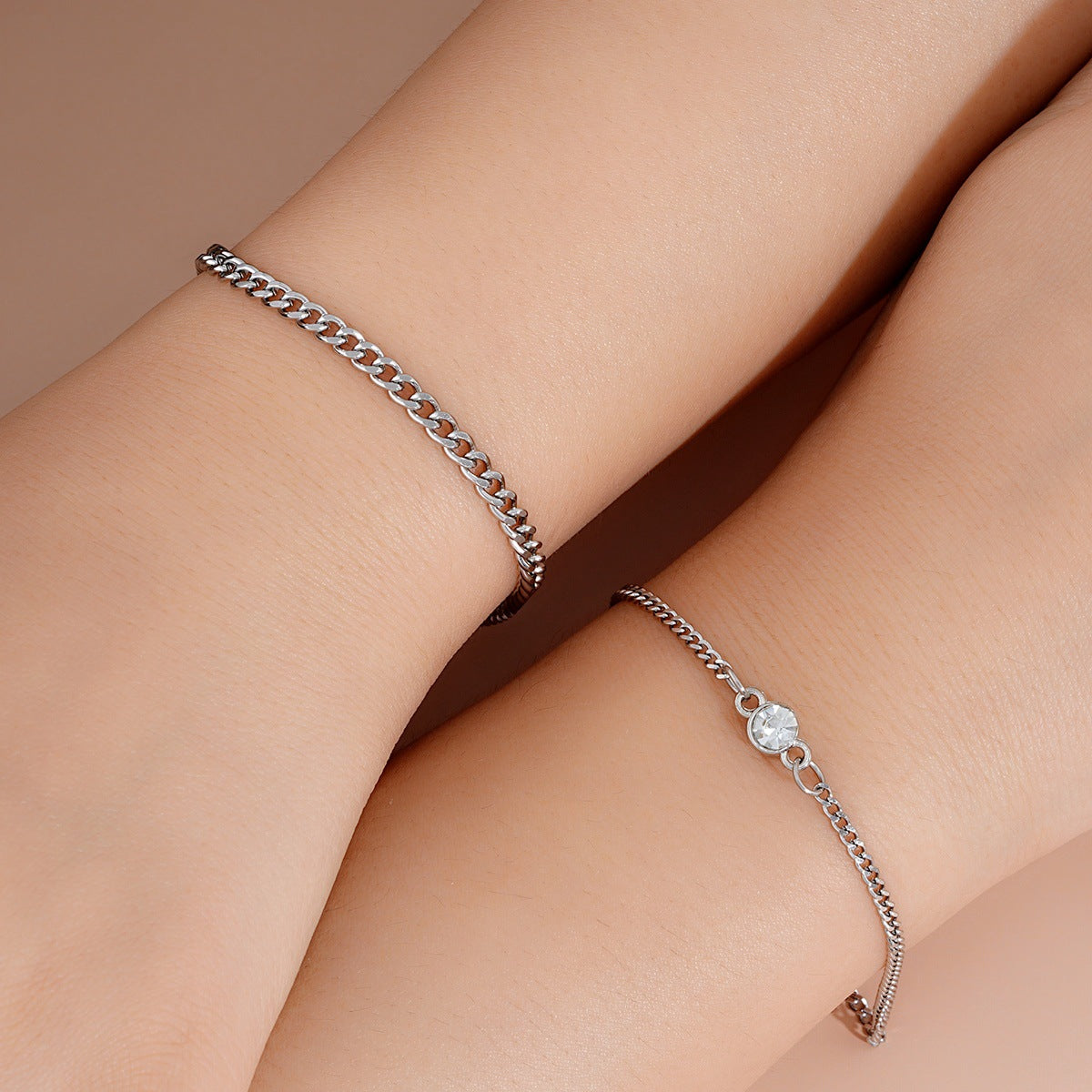 Stainless Steel Love Bracelet Set