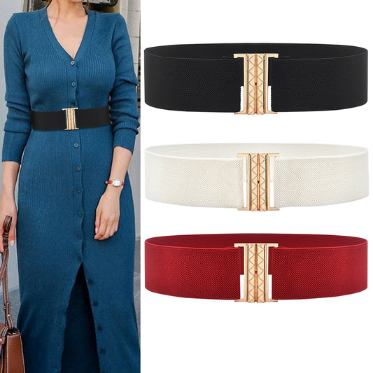 hot sale Black wide belt woman