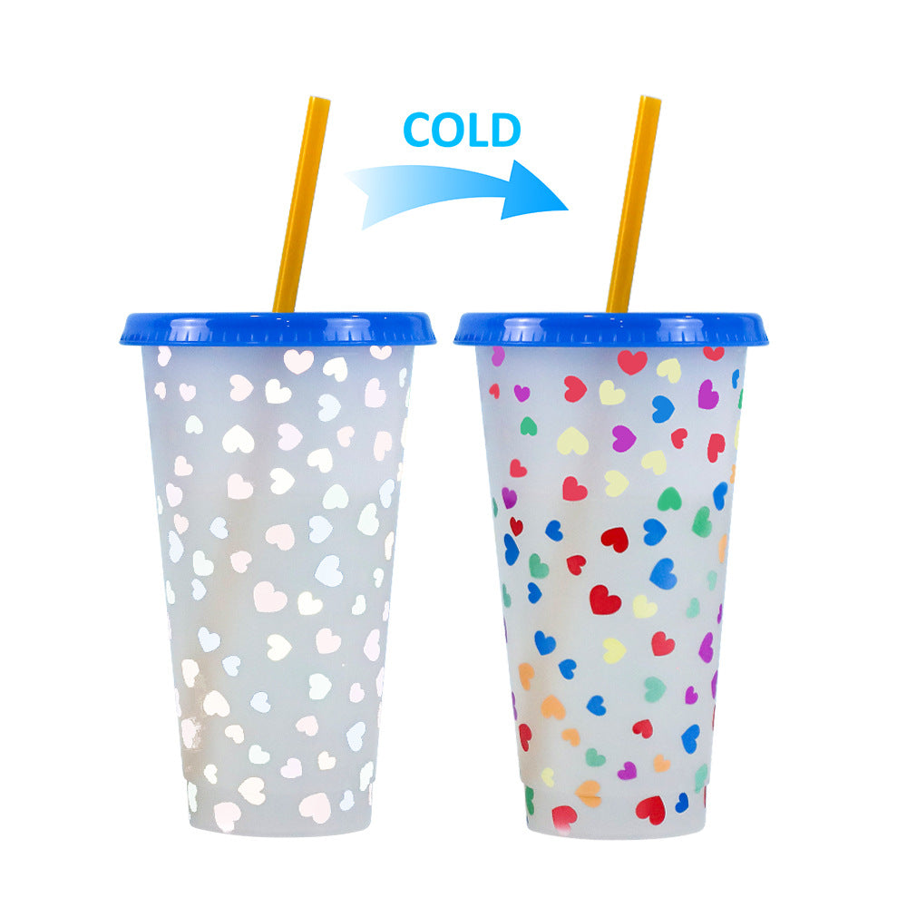 710Ml temperature-sensitive plastic color-changing cup