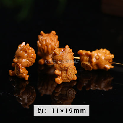 Barbie sandalwood Sanbao Longfu Longyuan Baolong carving accessories