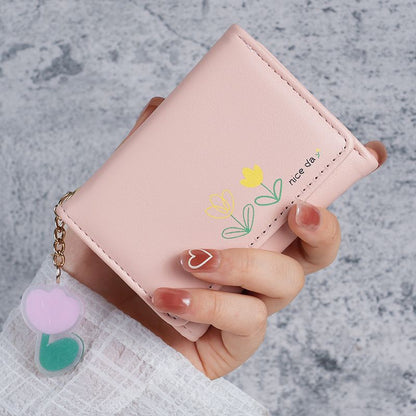 Folding wallet card bag