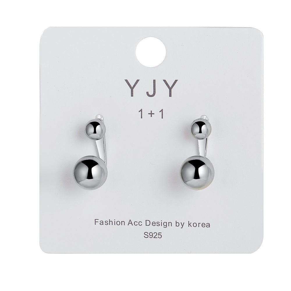 Metal Ball Stud Earrings